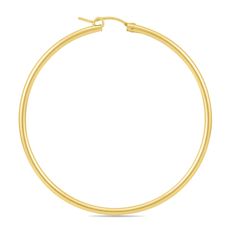 14K Yellow Gold Filled Hoop Earrings (55mm)