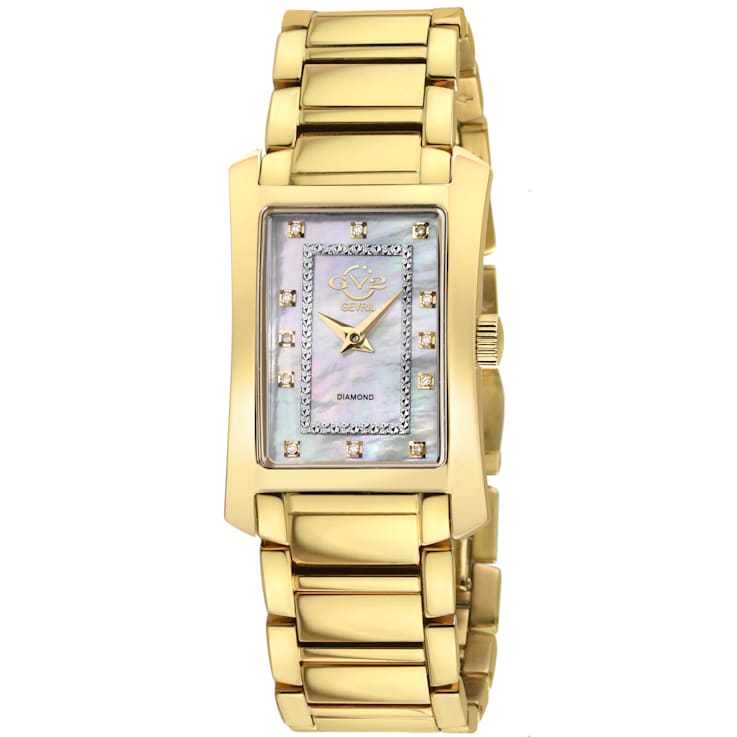 GV2 Womens Luino Diamond White MOP Dial, 316L Stainless Steel IPYG
Bracelet  Watch
