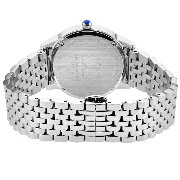Gevril Women's Airolo Swiss Diamond Watch, Stainless Steel Bracelet
