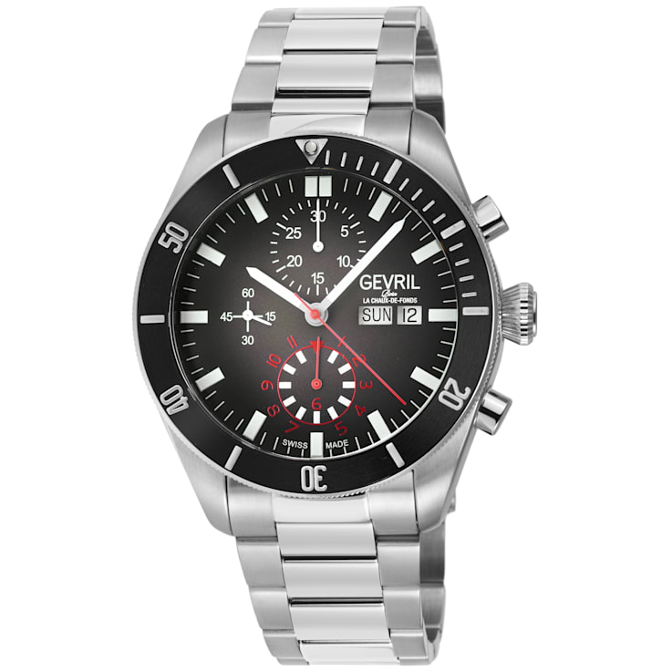 Gevril 48620B Men s Yorkville Chronograph Swiss Automatic Watch 14TKBA