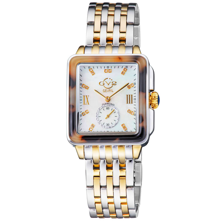 GV2 9247B Women's Bari Tortoise Swiss Quartz Diamond Watch