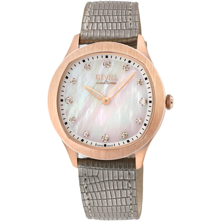 Gevril 10051 Women's Morcote Swiss Quartz Diamond Watch