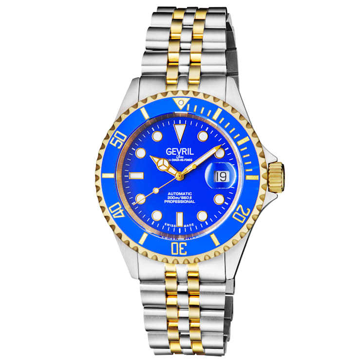 Gevril 4856B Men's Wall Street Stainless Steel Bracelet Watch