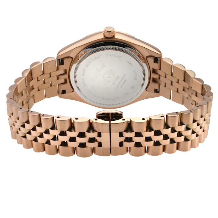 GV2 Naples Women's Brown Dial Rose Gold Watch