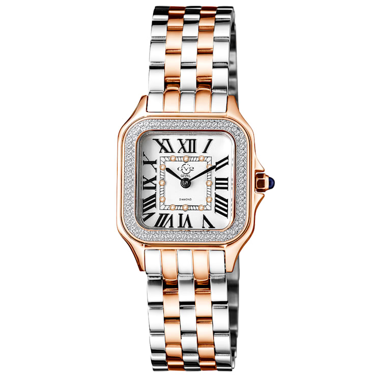 Silver and rose gold watch womens discount