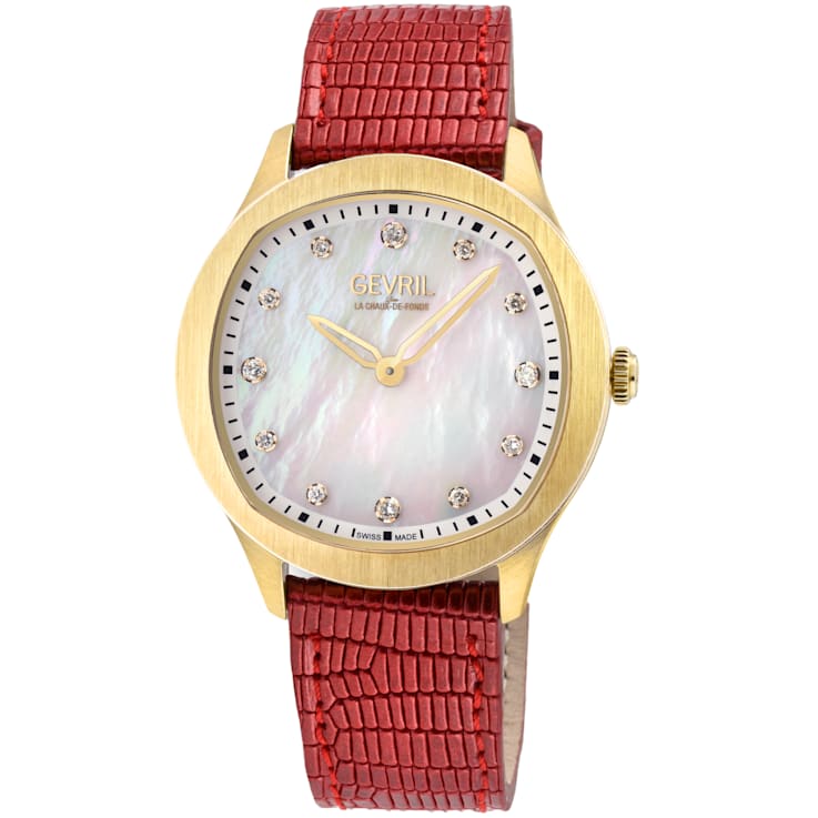 Gevril 10021 Women's Morcote Swiss Quartz Diamond Watch