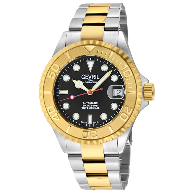 Gevril 4755B Men's Wall Street Swiss Automatic Watch