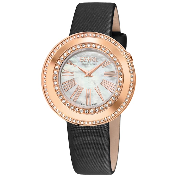 Gevril 12251 Women's Gandria Swiss Quartz Diamond Watch