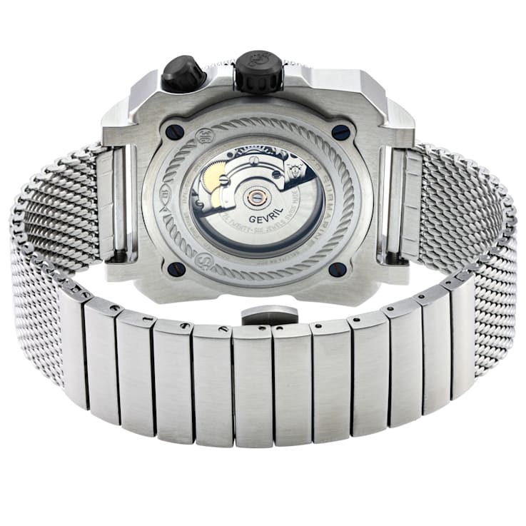 GV2 Men's XO Submarine SS Case, SS/BLK Bezel, Black Dial, Stainless
Steel Bracelet