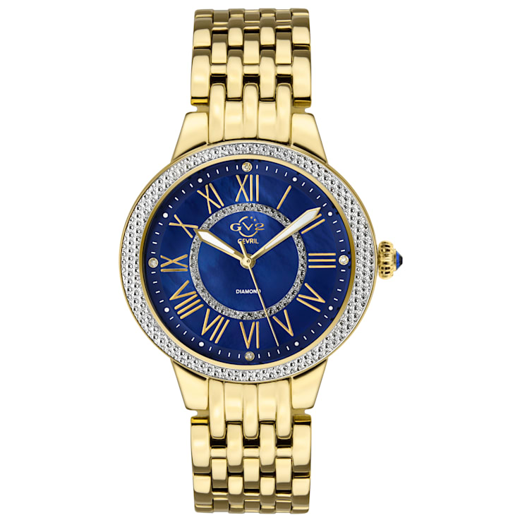 GV2 Astor II Women's Blue MOP Dial