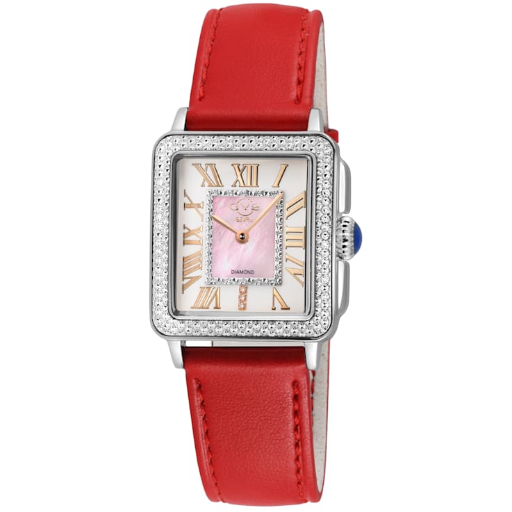 GV2 Padova Women's-Genuine Red Vegan Leather Strap