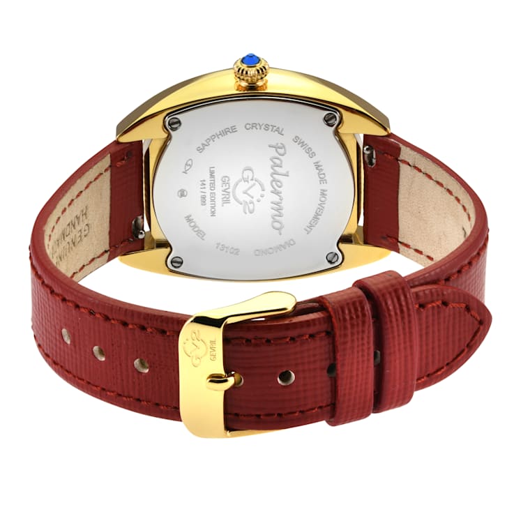GV2 13102 Palermo Swiss Quartz Diamond Gemstone Watch