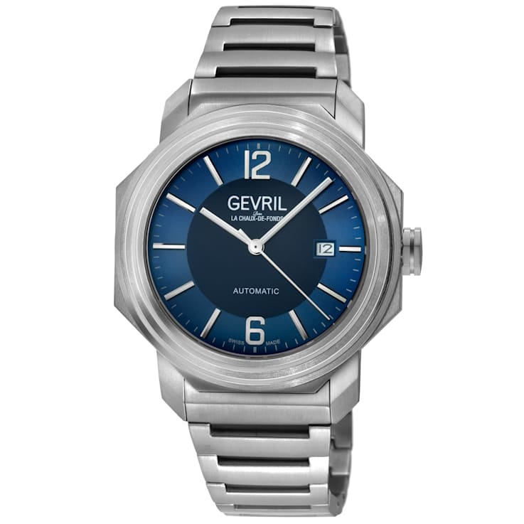 Gevil 46534B Men's Roosevelt Titanium Swiss Automatic Watch