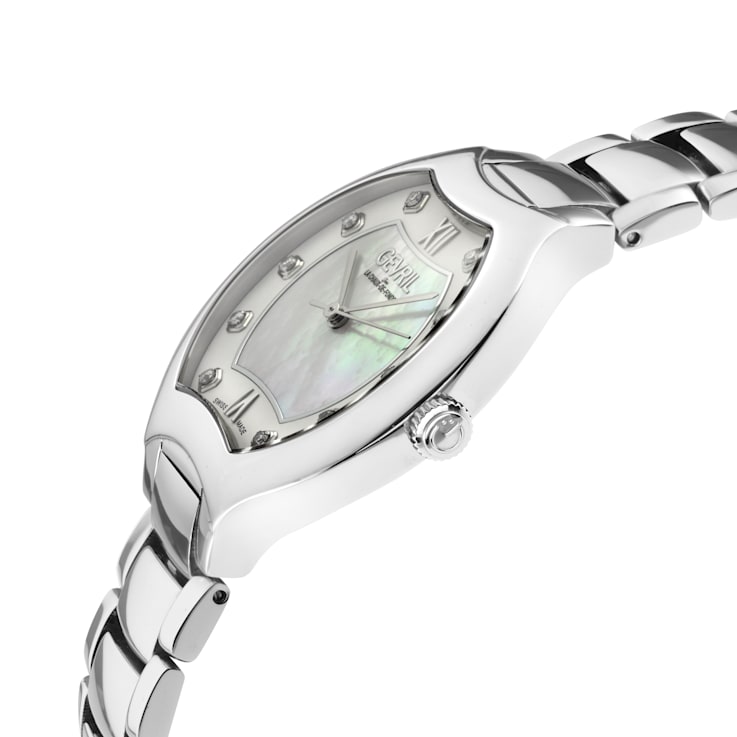 Gevril 11041B Lugano Swiss Quartz Diamond Watch