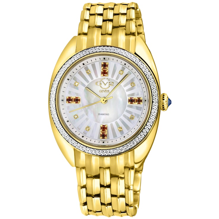 GV2 13102B Palermo Swiss Quartz Diamond Gemstone Watch