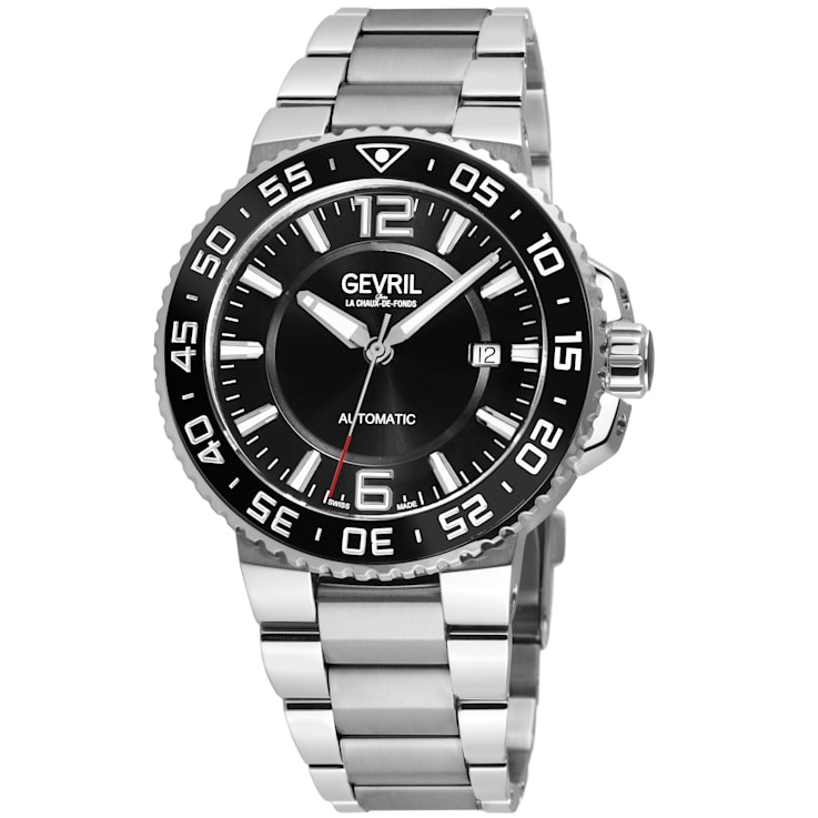 Gevril RiverSide Swiss Automatic Watch, Stainless Steel Bracelet
