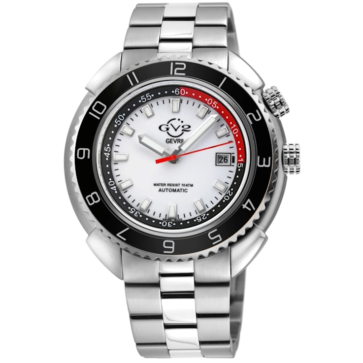 GV2 by Gevril Men's 42400 Squalo Swiss Automatic Ceramic Bezel Diver
Date Watch