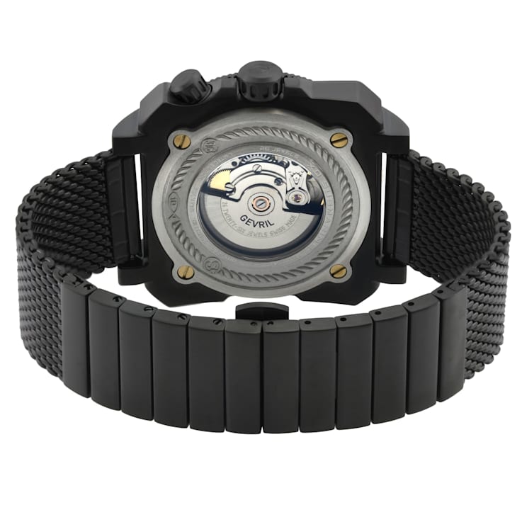 GV2 Men's XO Submarine BLK Case, BLK/BLK Bezel, Black Dial, Stainless
Steel Case