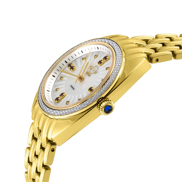 GV2 13102B Palermo Swiss Quartz Diamond Gemstone Watch
