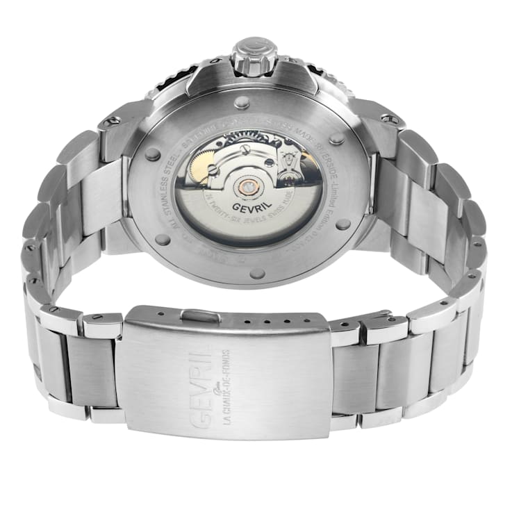 Gevril RiverSide Swiss Automatic Watch, Stainless Steel Bracelet