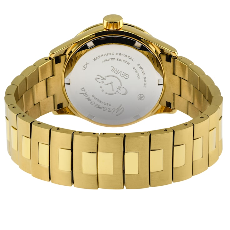 Gv2 by Gevril Men's 42306B Giromondo Stainless Steel Date Swiss Watch
