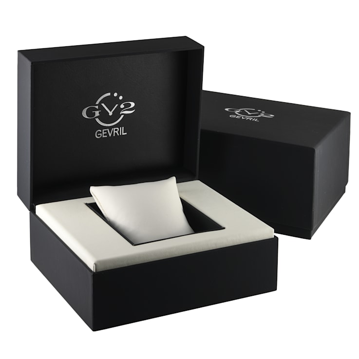 Gevril Men's Wall Street Green Enamel Dial, IPYG Bezel, IPYG Stainless
Steel Bracelet Watch.