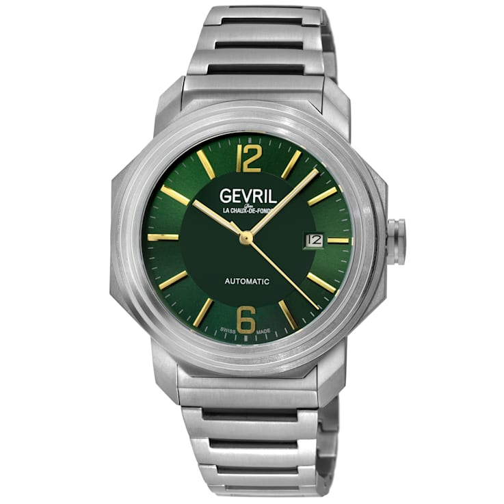 Gevil 46535B Men's Roosevelt Titanium Swiss Automatic Watch