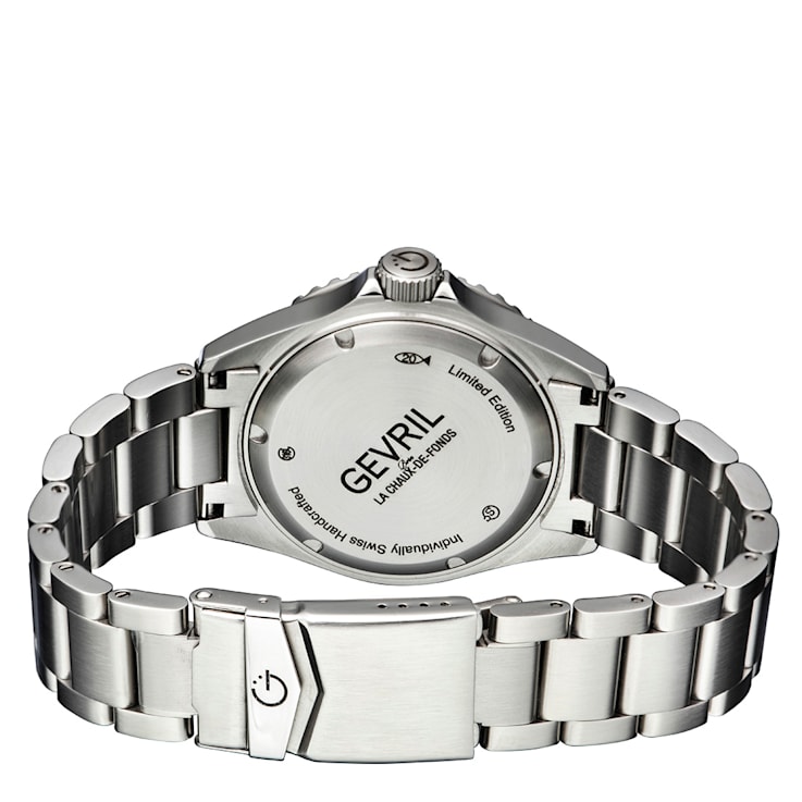 Gevril wall street gmt automatic watch sales