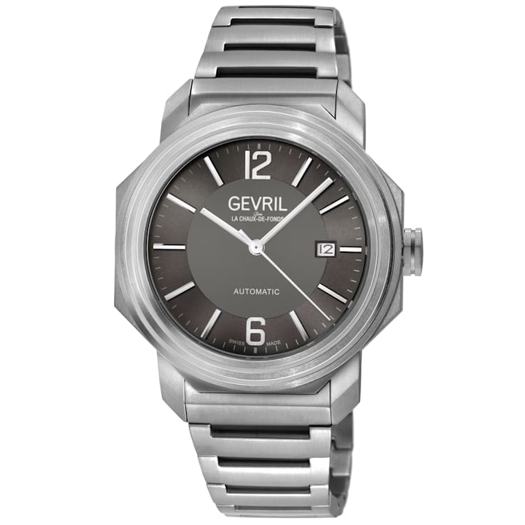 Gevil 46531B Men's Roosevelt Titanium Swiss Automatic Watch
