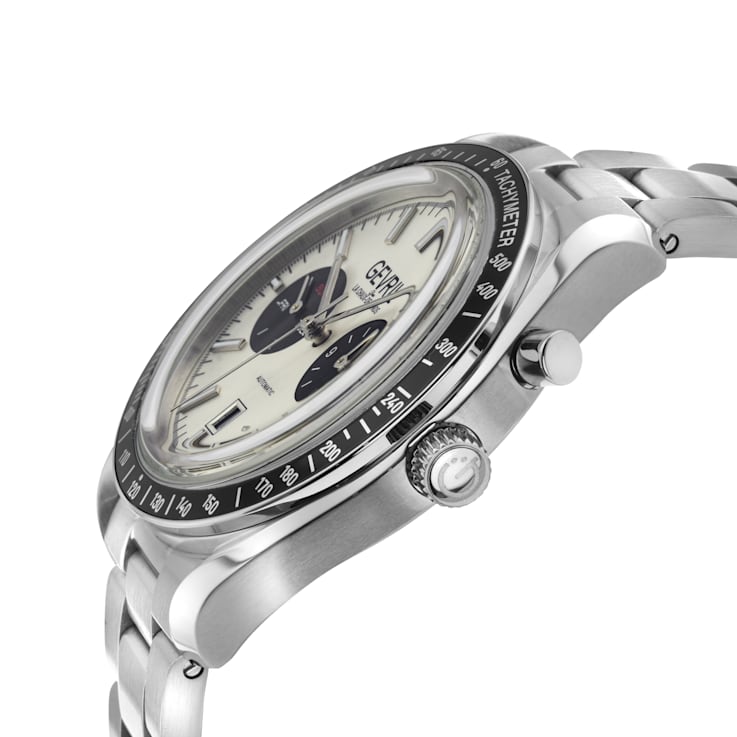 Gevril Men's Lenox Stainless Steel White Dial Automatic Watch