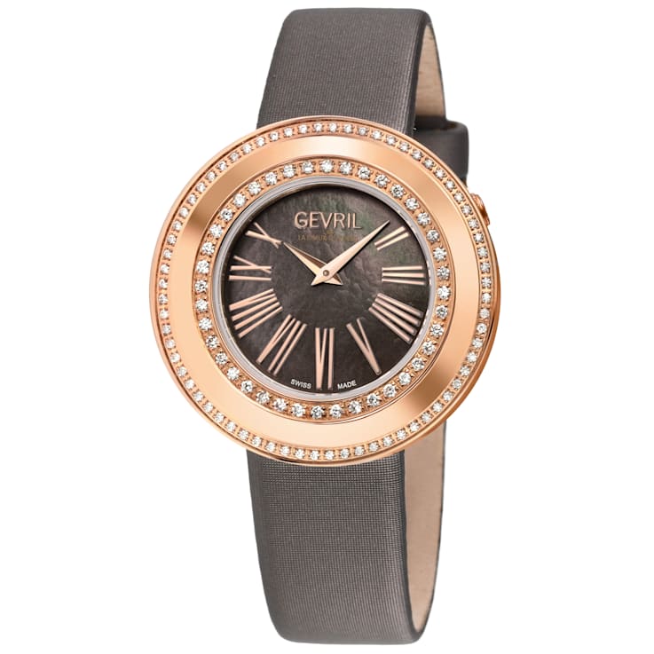 Gevril 12252 Women's Gandria Swiss Quartz Diamond Watch