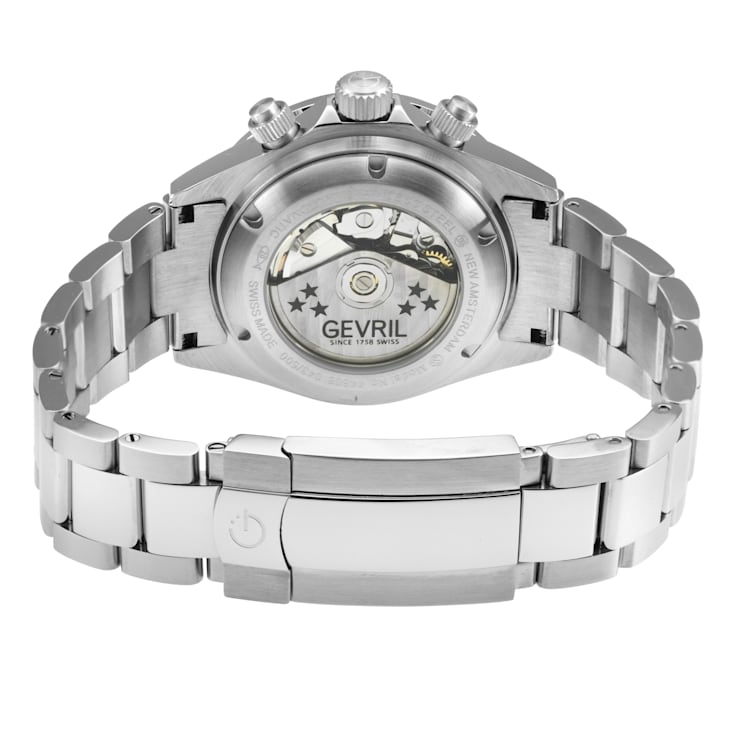 Gevril 44606 Men's New Amsterdam Swiss Automatic Chronograph Watch