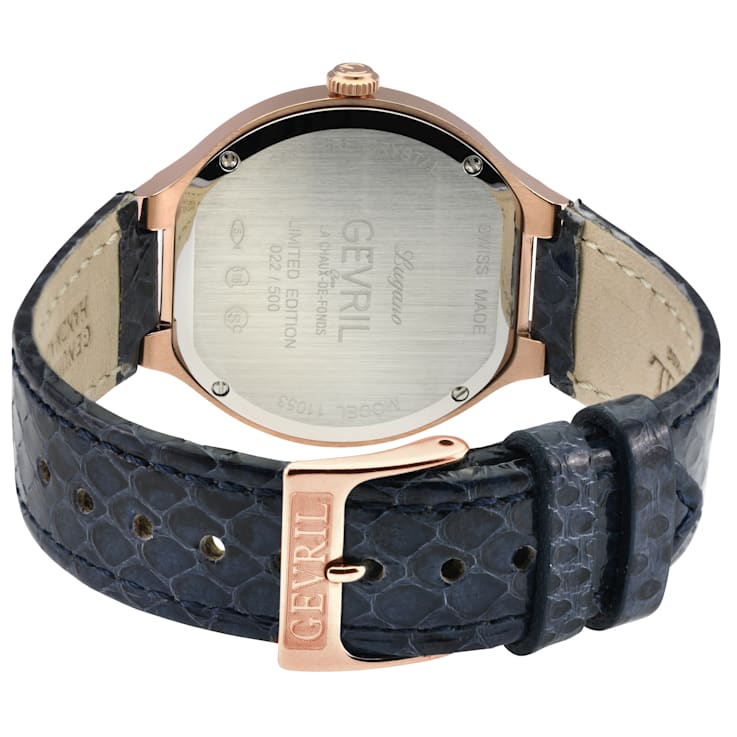 Gevril 11053 Lugano Swiss Quartz Diamond Watch