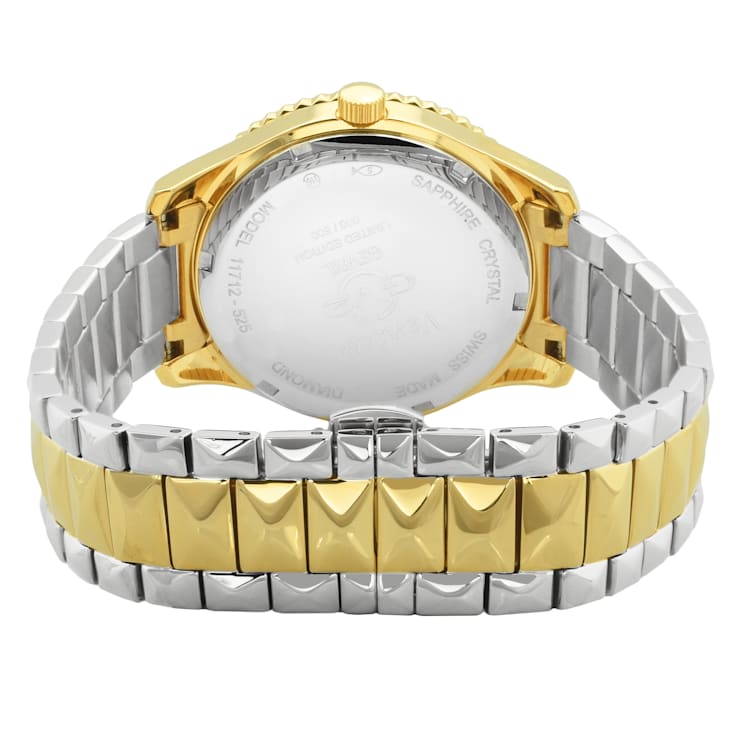 Gv2 By Gevril Women's 11714-425 Venice White MOP Dial Two-Tone IP Steel Wristwatch