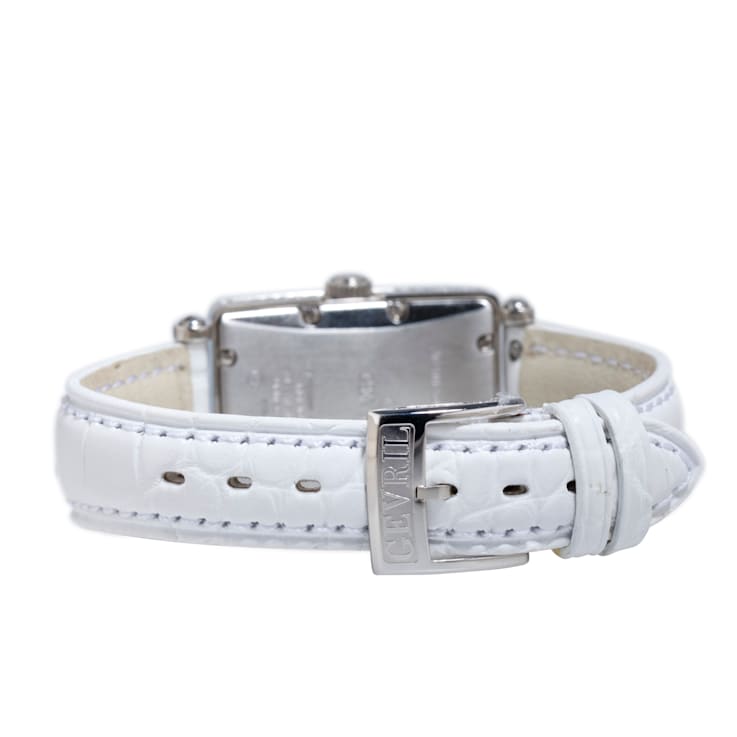 Gevril Women's Avenue of Americas Mini MOP Dial Leather Watch