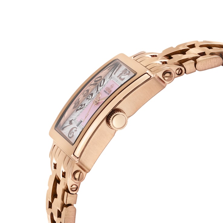 Gevril Ave of Americas Mini Women’s Rose Stainless Steel Case, Pink MOP
Dial Watch