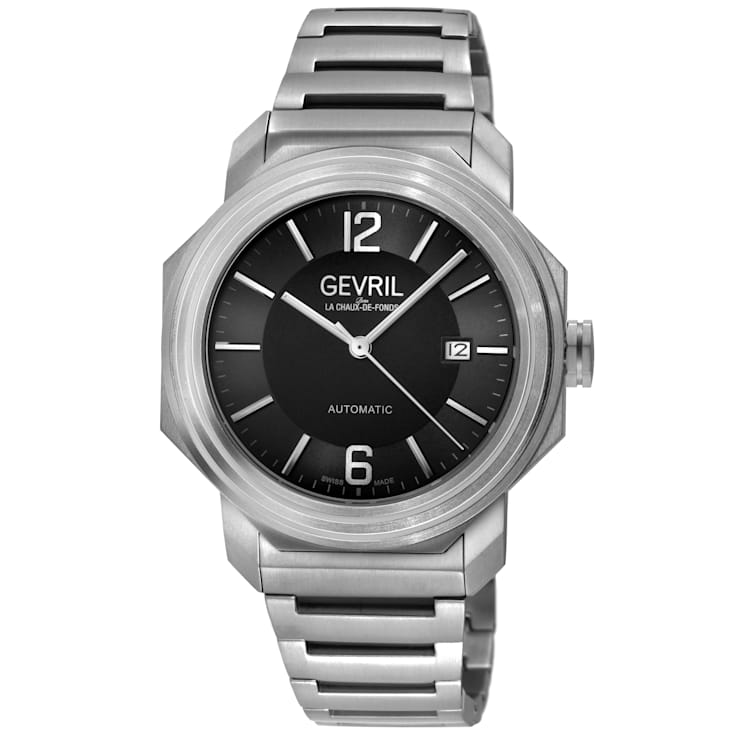 Gevil 46532B Men's Roosevelt Titanium Swiss Automatic Watch