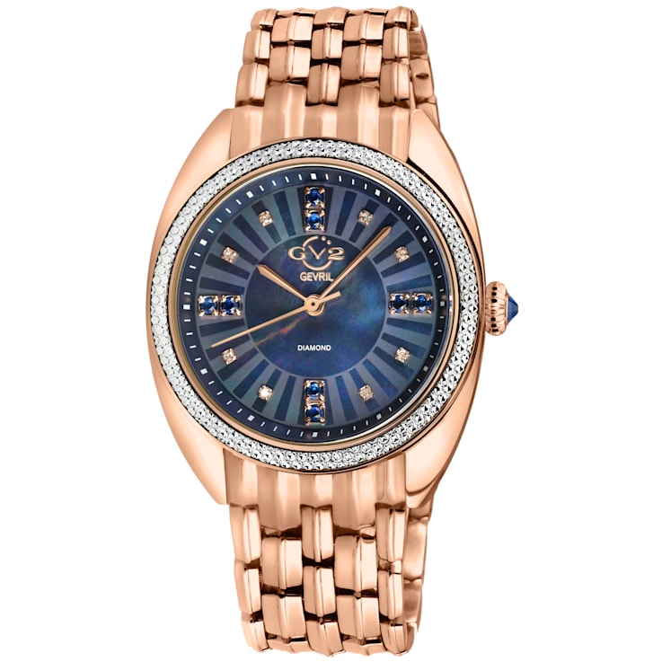 GV2 13104B Palermo Swiss Quartz Diamond Gemstone Watch