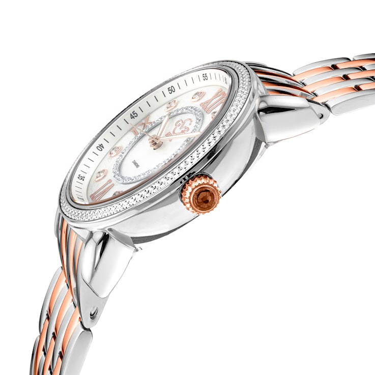 GV2 9865B Women's Marsala Swiss Quartz Diamond Watch