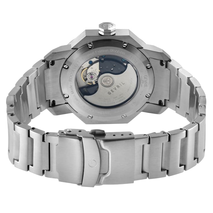 Gevil 46530B Men's Roosevelt Titanium Swiss Automatic Watch