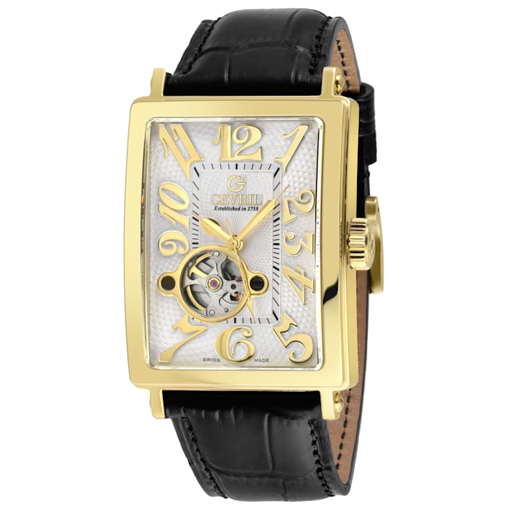 Gevril 5173-2 Men's Avenue of Americas Intravedere Swiss Automatic Watch