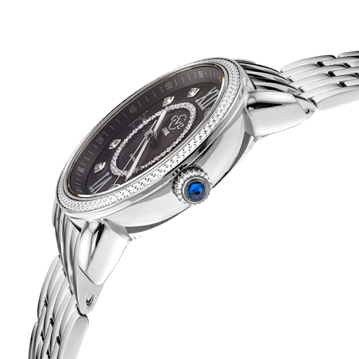 GV2 9861B Women's Marsala Swiss Quartz Diamond Watch