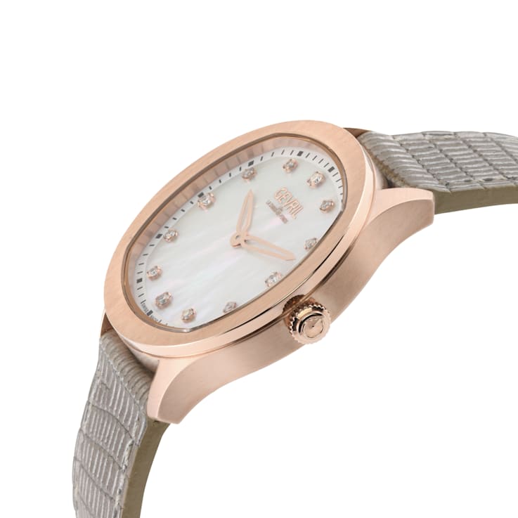 Gevril 10051 Women's Morcote Swiss Quartz Diamond Watch