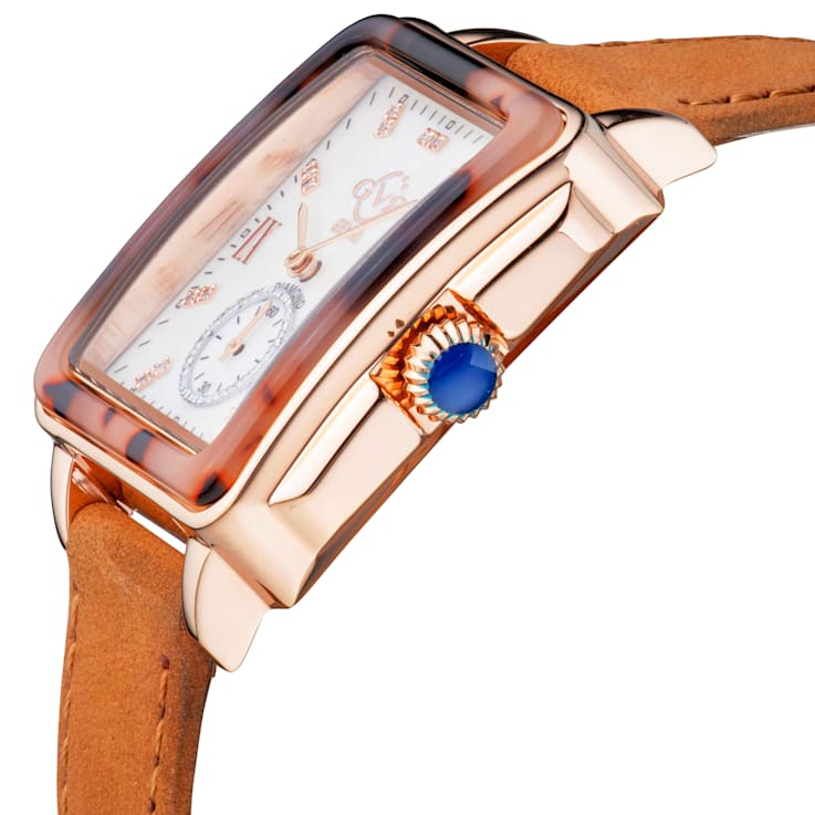 GV2 9245.1 Women's Bari Tortoise Swiss Quartz Diamond Watch