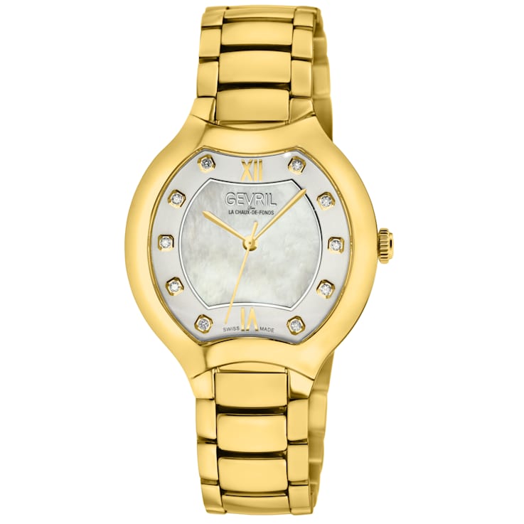 Gevril 10057 Women's Morcote Swiss Quartz Diamond Watch
