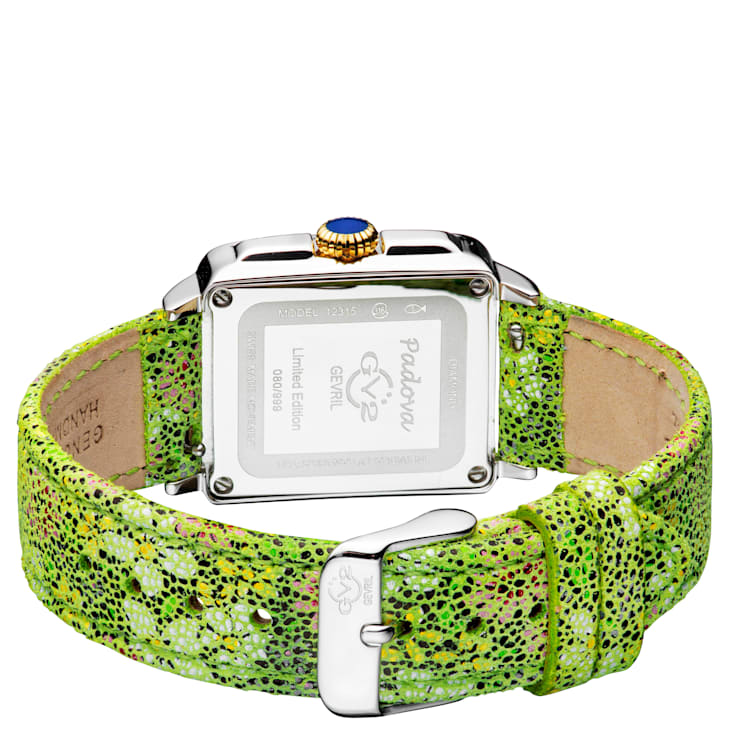 GV2 Padova Women's-Leather Green Strap