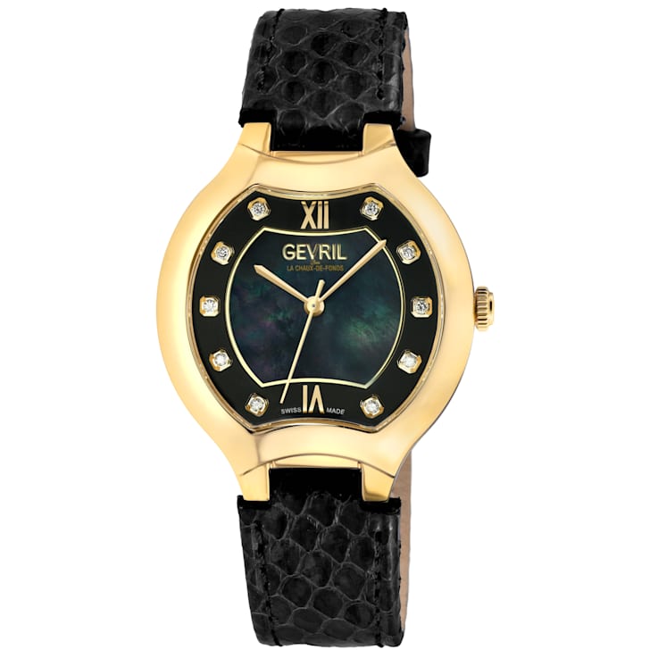 Gevril 11027 Lugano Swiss Quartz Diamond Watch