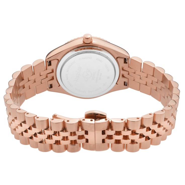 GV2 by Gevril Women's Naples 12403 Swiss Quartz MOP Dial Diamond Watch