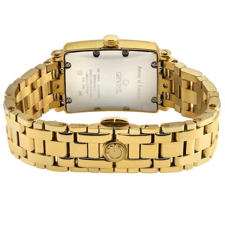 Gevril Ave of Americas Mini Women’s IPYG Stainless Steel Case, White MOP
Dial Watch