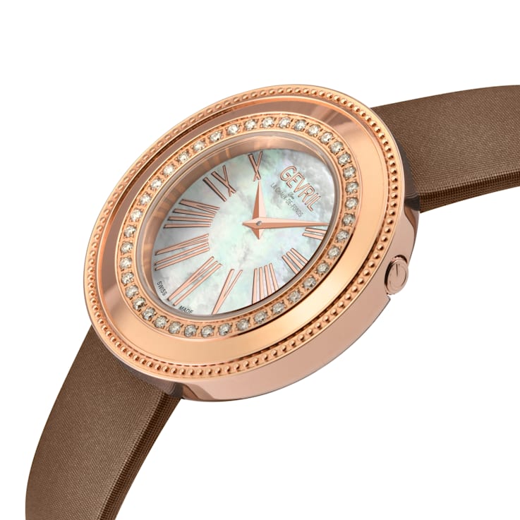 Gevril 12151 Women's Gandria Swiss Quartz Diamond Watch